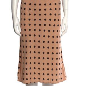 Reformation Jeans Silk Skirt – Polka Dot Midi, Size M